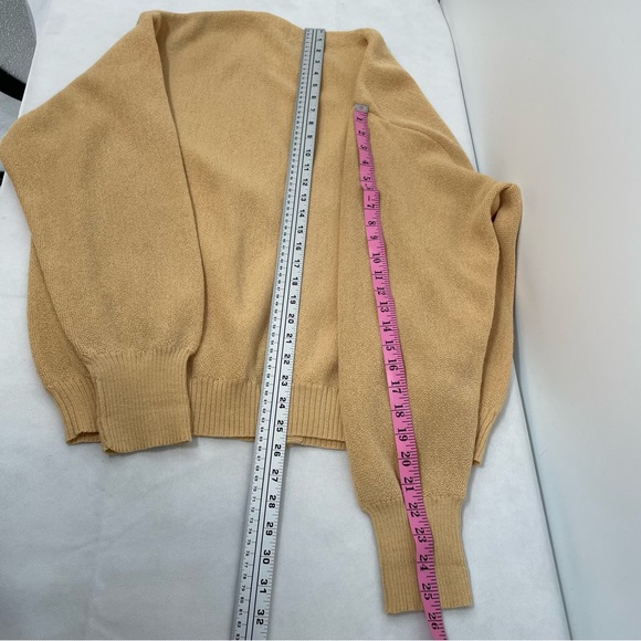 Peruvian connection Men’s XL Cardigan 100% Alpaca Buttons Front Yellow - Picture 7 of 8